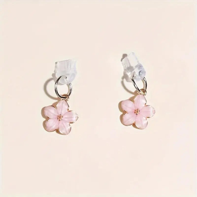 Sakura Flowers Phone Dust Plug Accessories Decoration Hanging Pendant For IPhone For Type-C Charging Port