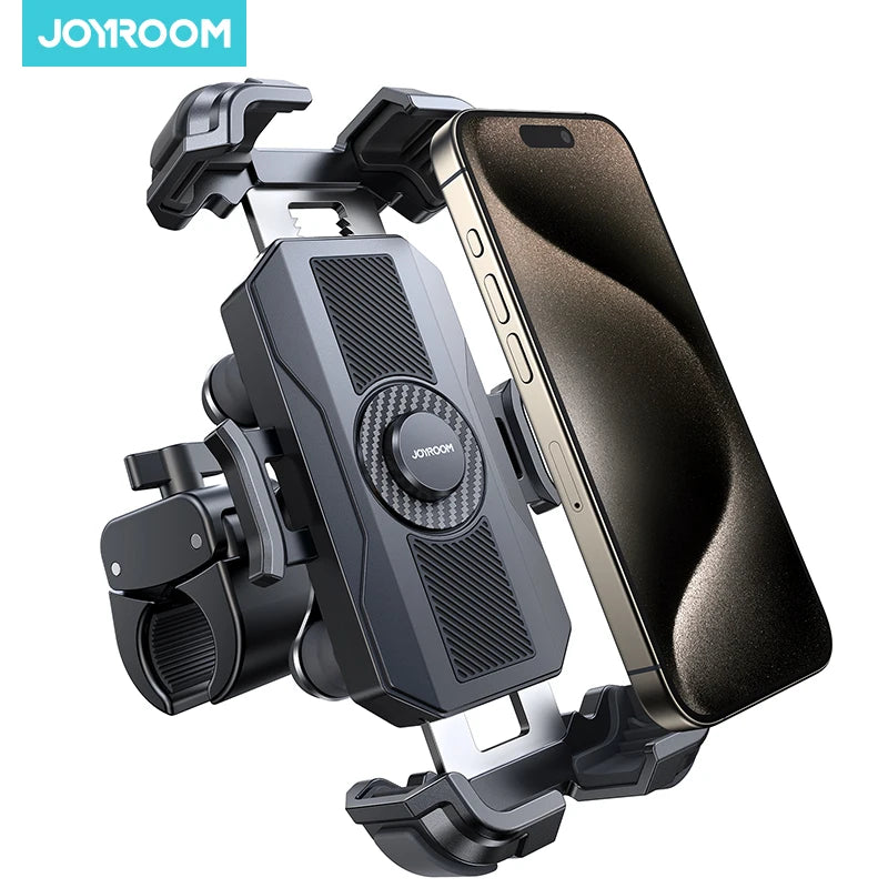 Joyroom Motorcycle Phone Mount Anti Vibration Phone Holder for Motorcycle Handlebar Bike Phone Mount for iPhone for 4.7-7” Phone