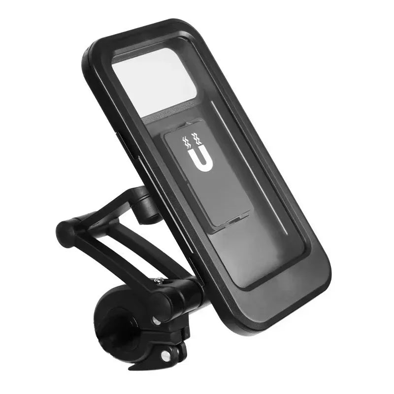 Waterproof Mobile Phone Holder For Motorcycle Bike Magnetic Cycling Phone Bag GPS 360° Swivel Adjustable Stand Phone Accessories
